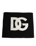 Dolce & Gabbana Black D&G Logo Cashmere Knitted Men One Size Scarf by Dolce & Gabbana