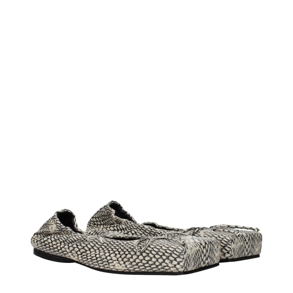 Ballerines en cuir beige Jacquemus