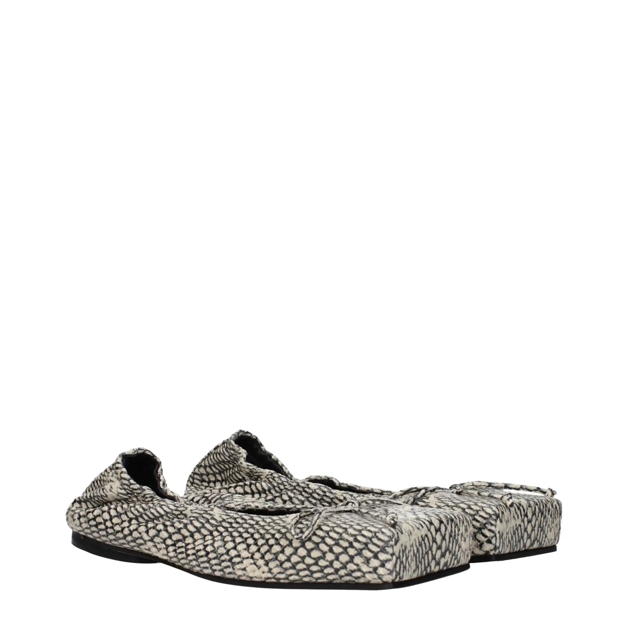 Ballerines en cuir beige Jacquemus