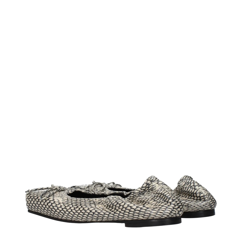 Ballerines en cuir beige Jacquemus