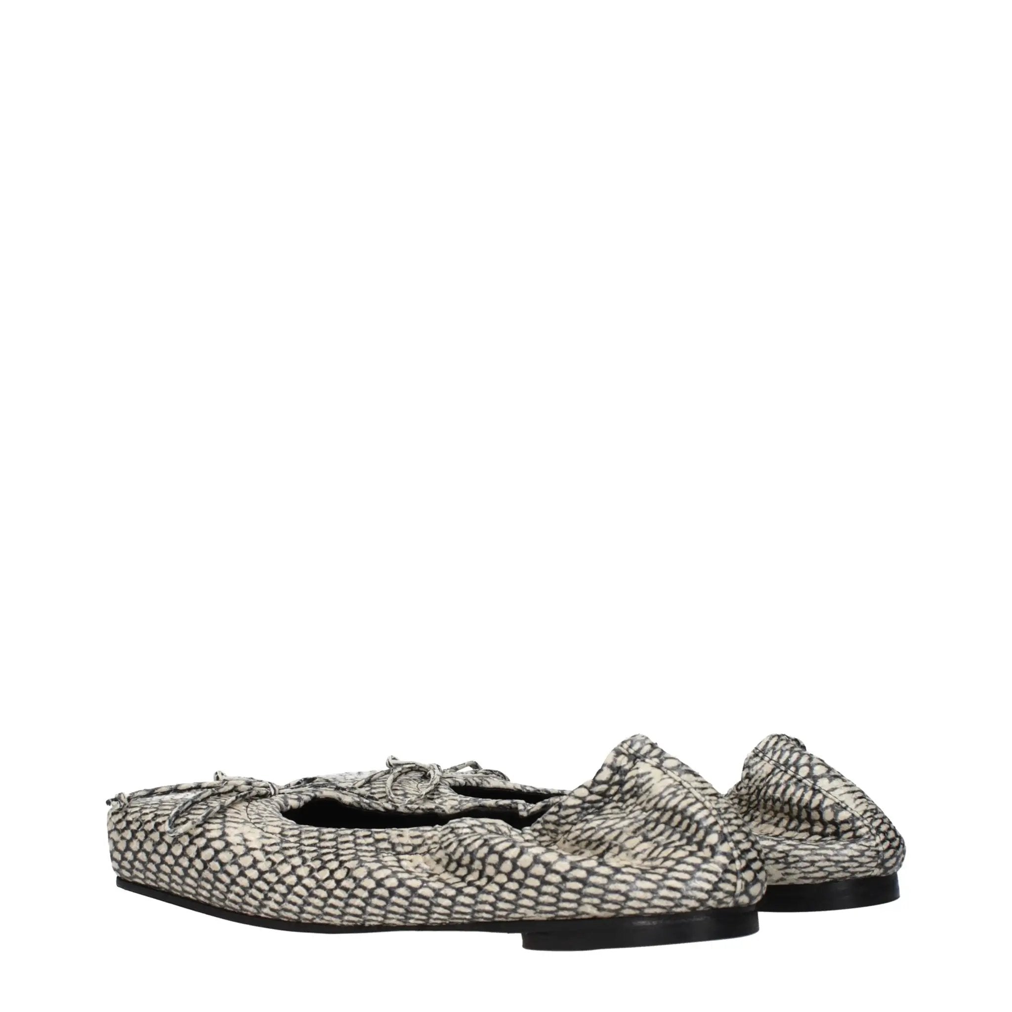 Ballerines en cuir beige Jacquemus