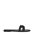 Chaussons Versace en cuir noir