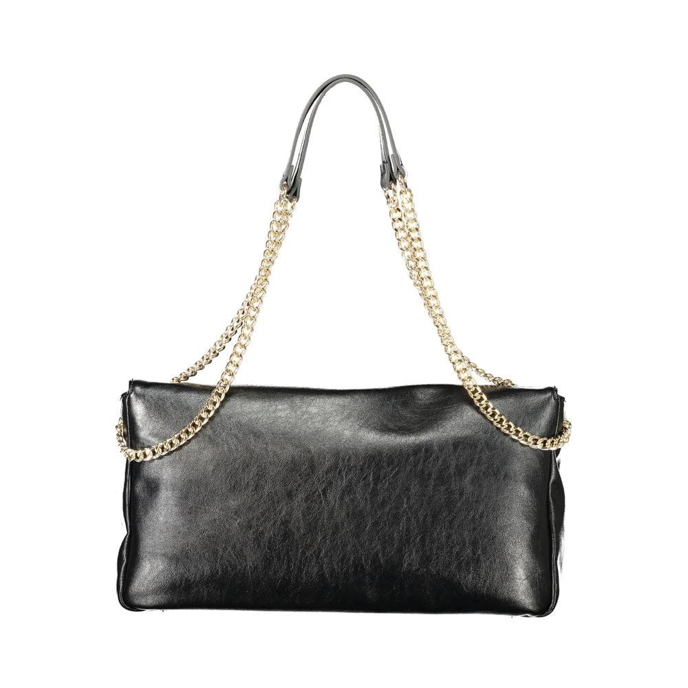 Twinset Nero Poliuretano Woman Shoulder Bag Twinset