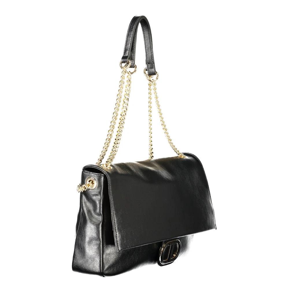 Twinset Nero Poliuretano Woman Shoulder Bag Twinset
