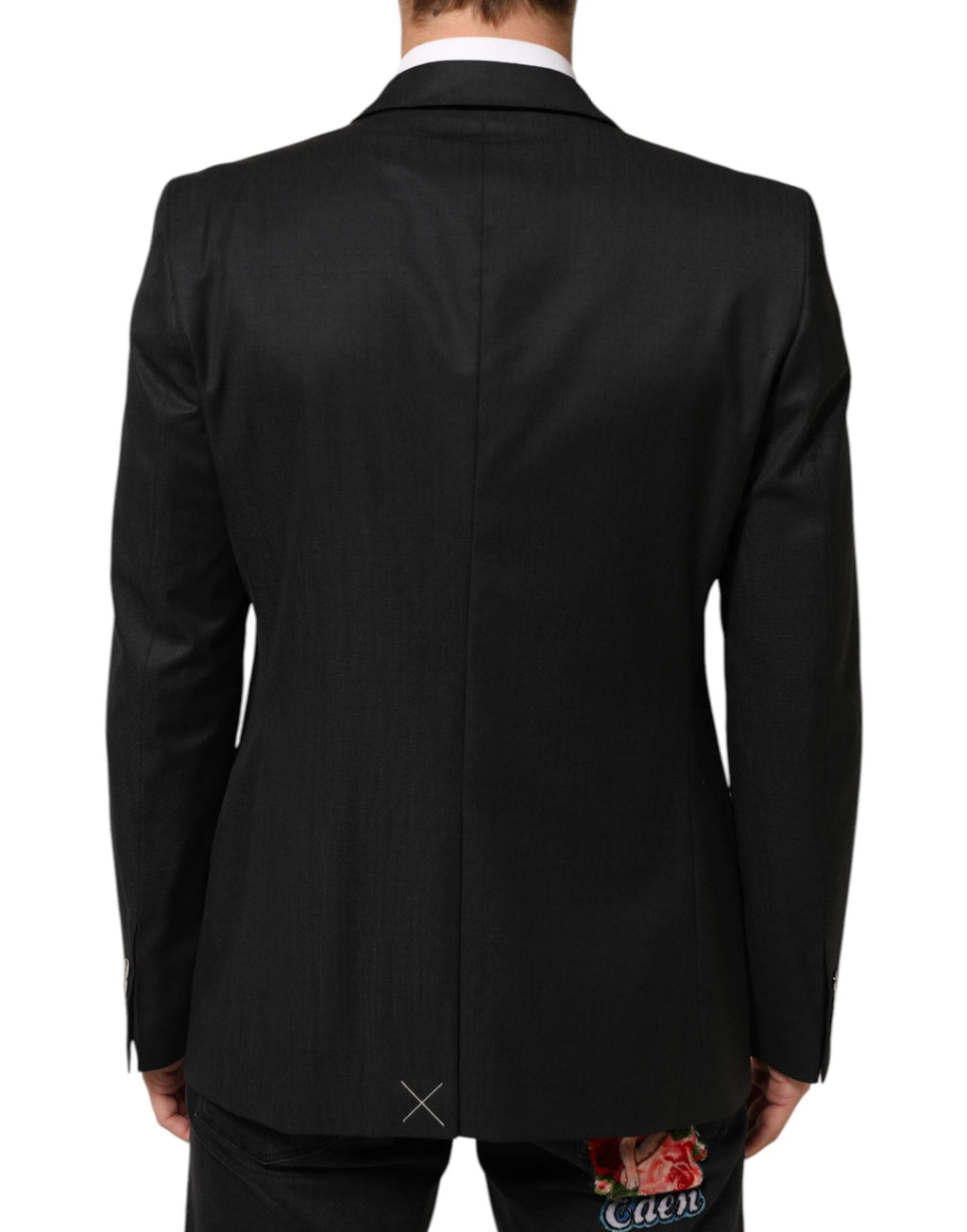 Dolce & Gabbana Black Single Breasted Men Coat MARTINI Blazer by Dolce & Gabbana