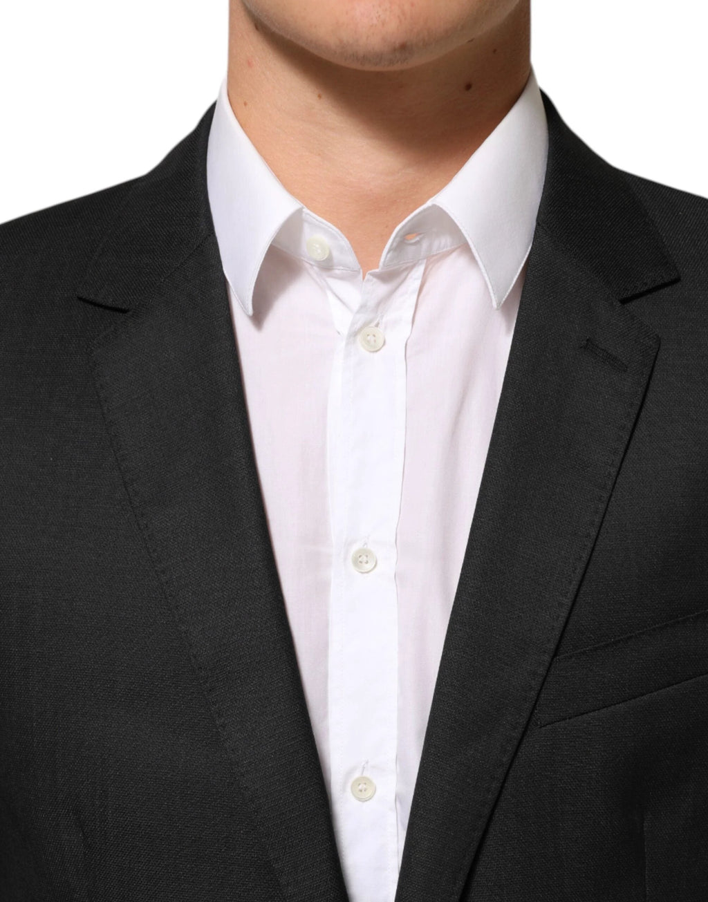 Dolce & Gabbana Black Single Breasted Men Coat MARTINI Blazer by Dolce & Gabbana