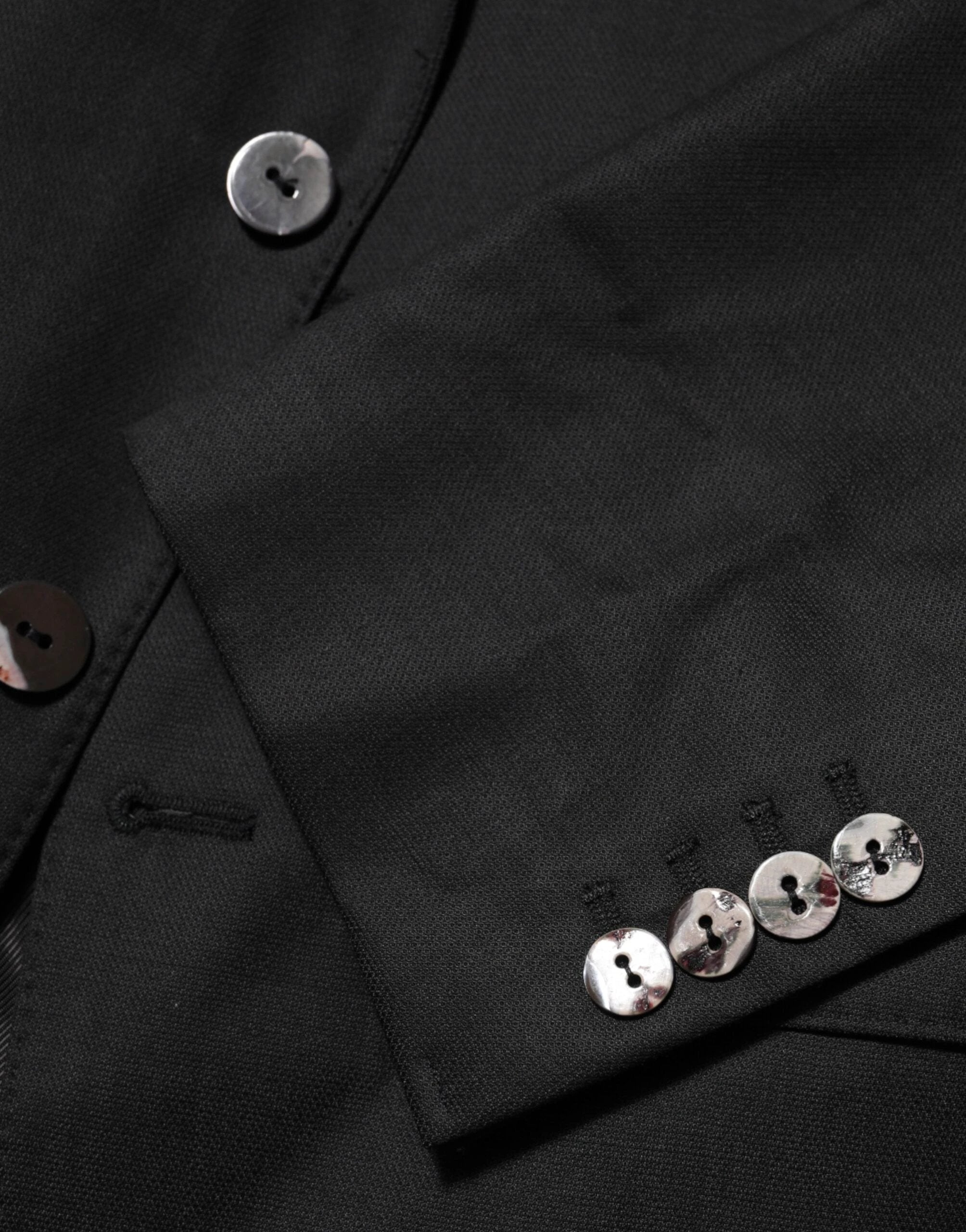 Dolce & Gabbana Black Single Breasted Men Coat MARTINI Blazer by Dolce & Gabbana
