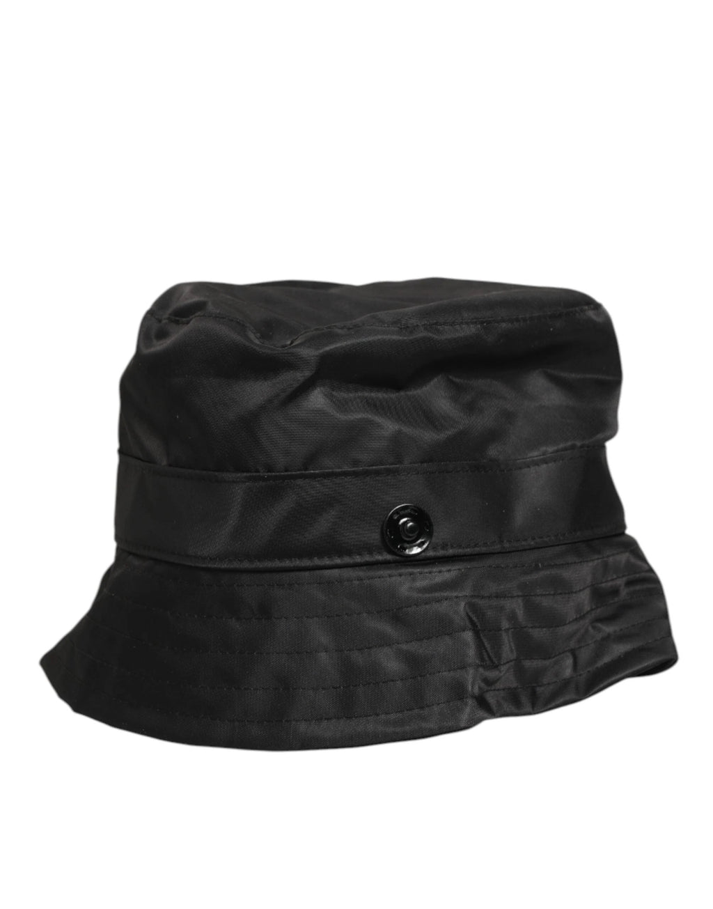 Dolce & Gabbana Black PVC Wide Brim Men Bucket Capello Hat by Dolce & Gabbana