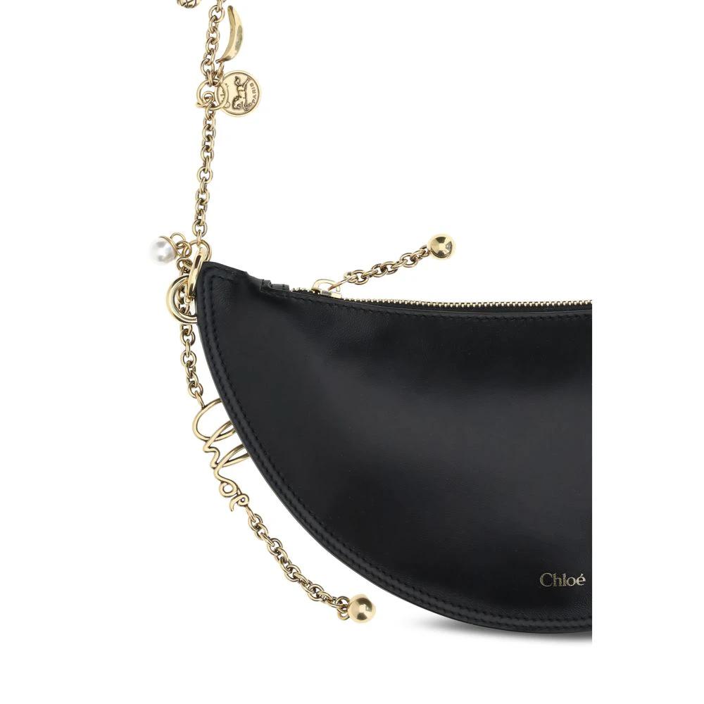 Chloé Black Lamb Ovis Aries Aries Shoulder Bag by Chloé