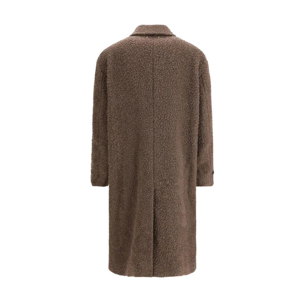 Golden Goose Brown Viscose Coat by Golden Goose