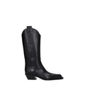Off-White Black Leather Boots