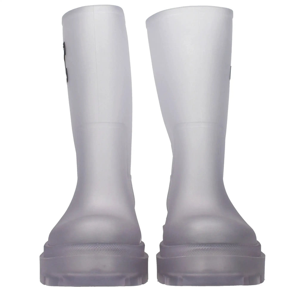 Bottines Off-White en PVC transparent