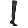 Bottes hautes en cuir noir Off-White