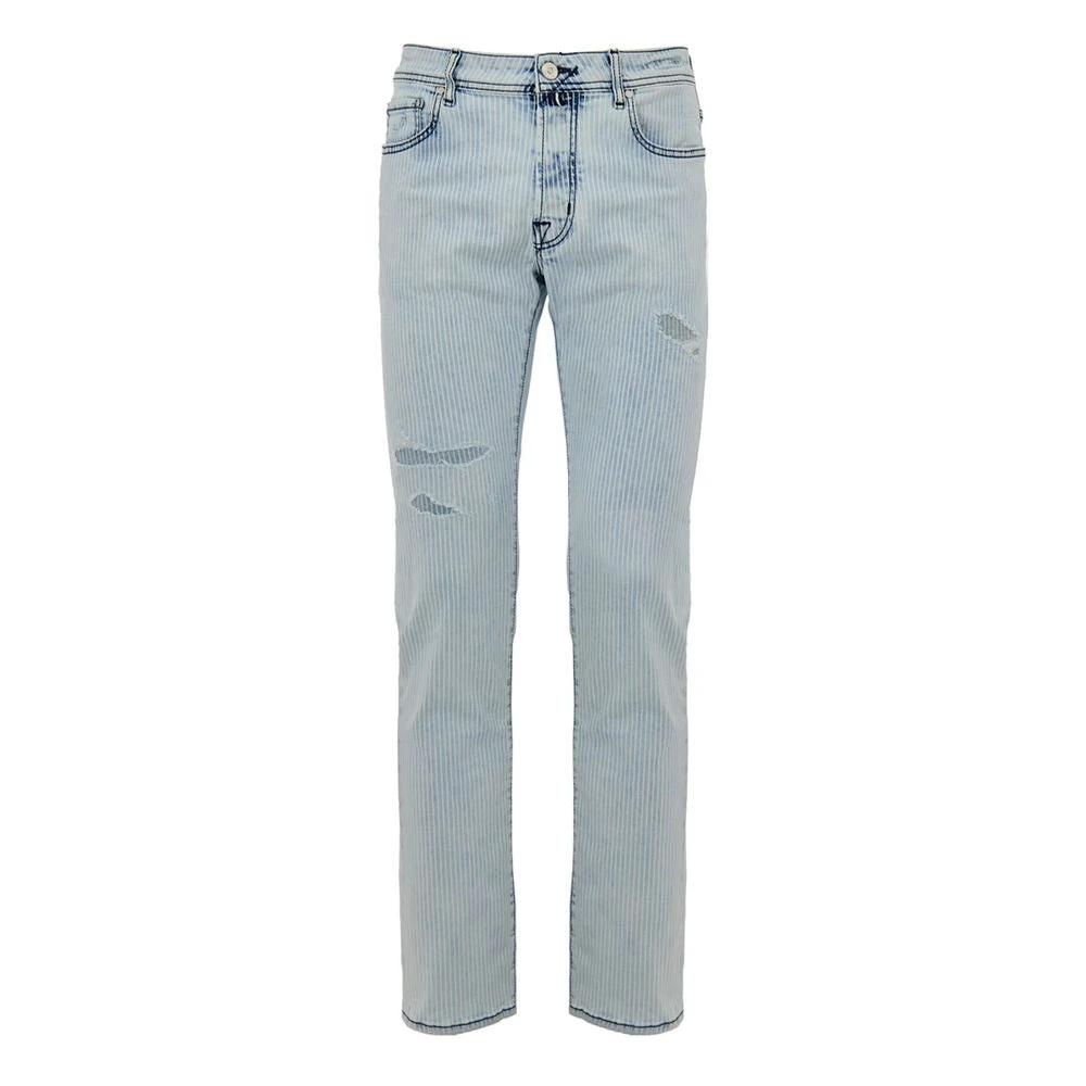 Jacob Cohen Blue Cotton Skinny Jeans by Jacob Cohen