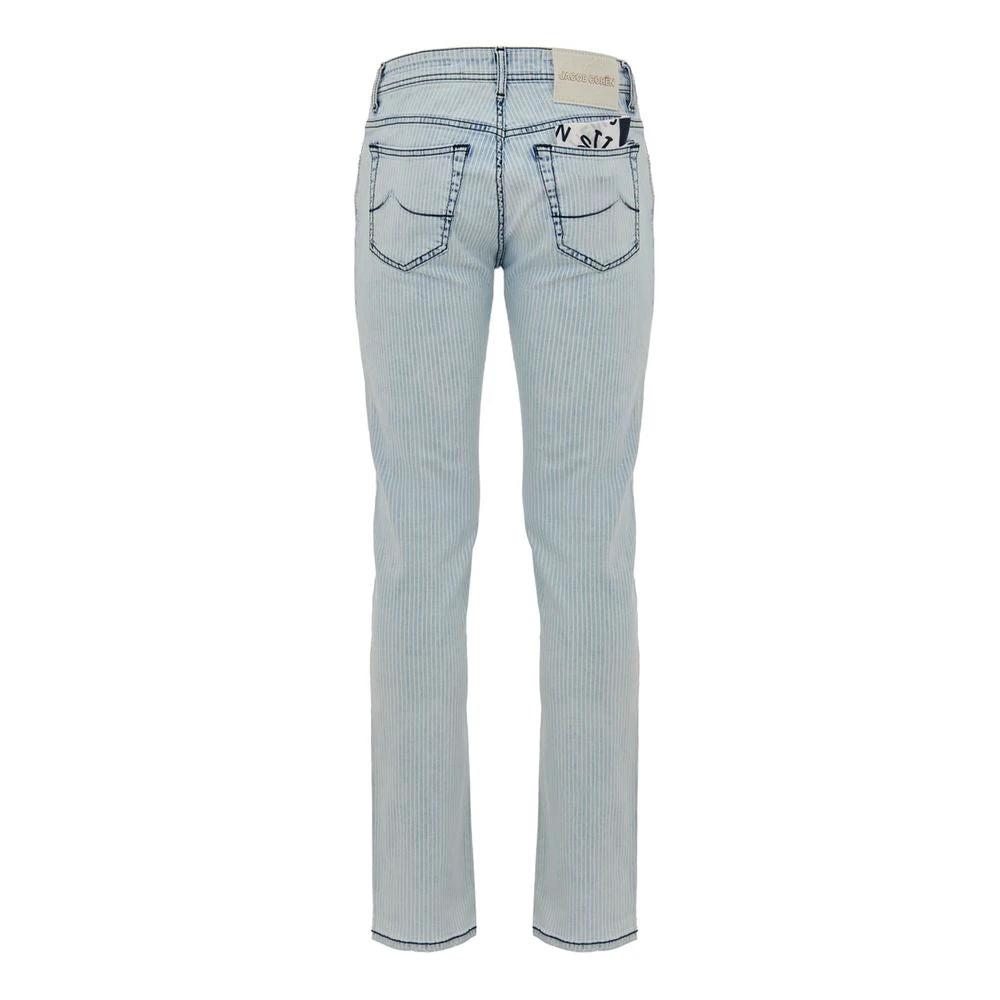 Jacob Cohen Blue Cotton Skinny Jeans by Jacob Cohen