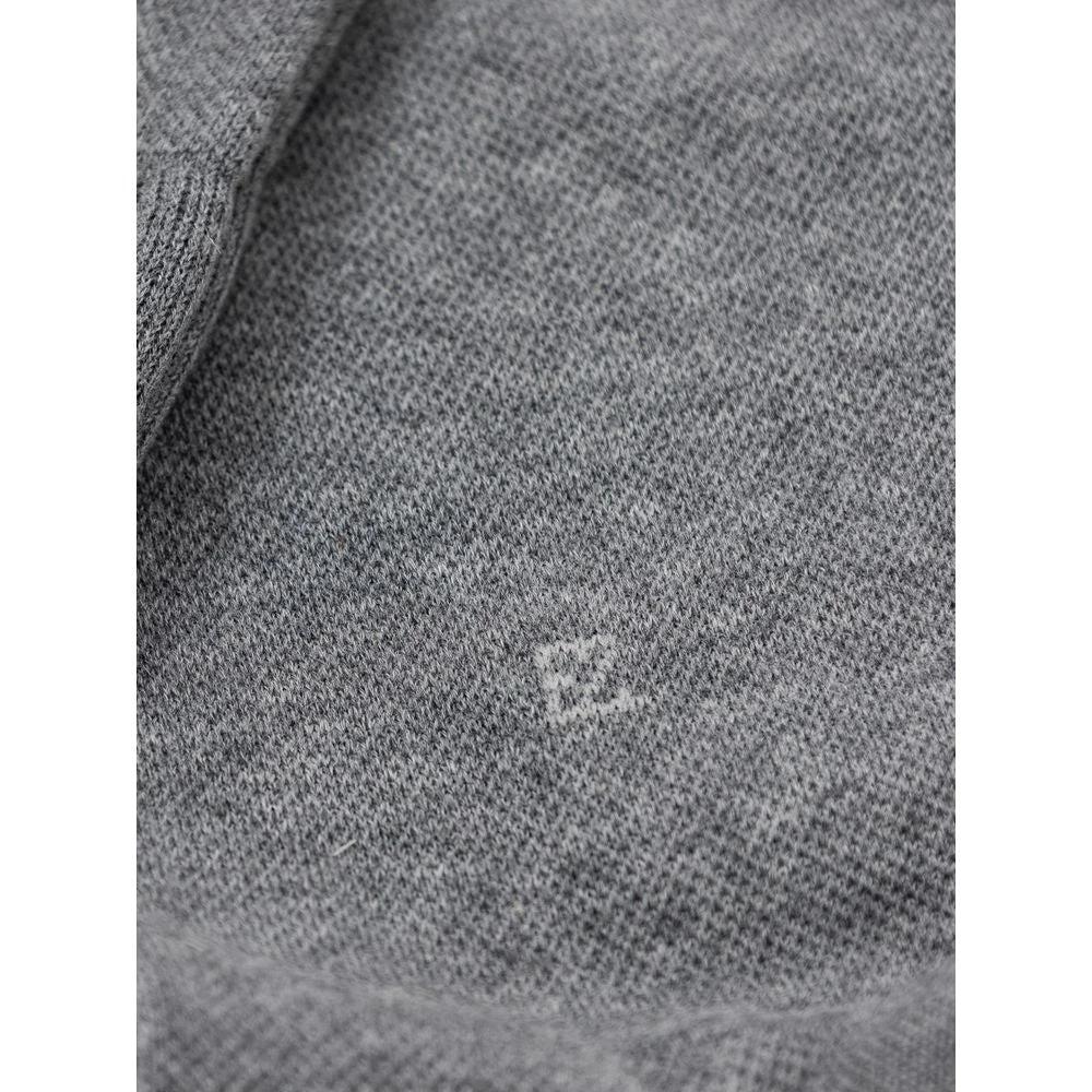 ZEGNA Gray Cotton Socks by ZEGNA