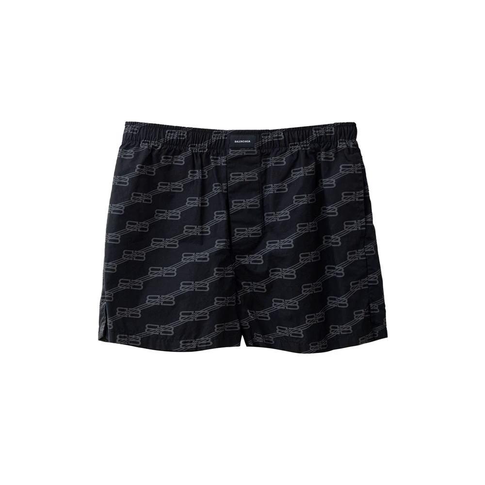 Bermuda en coton noir Balenciaga