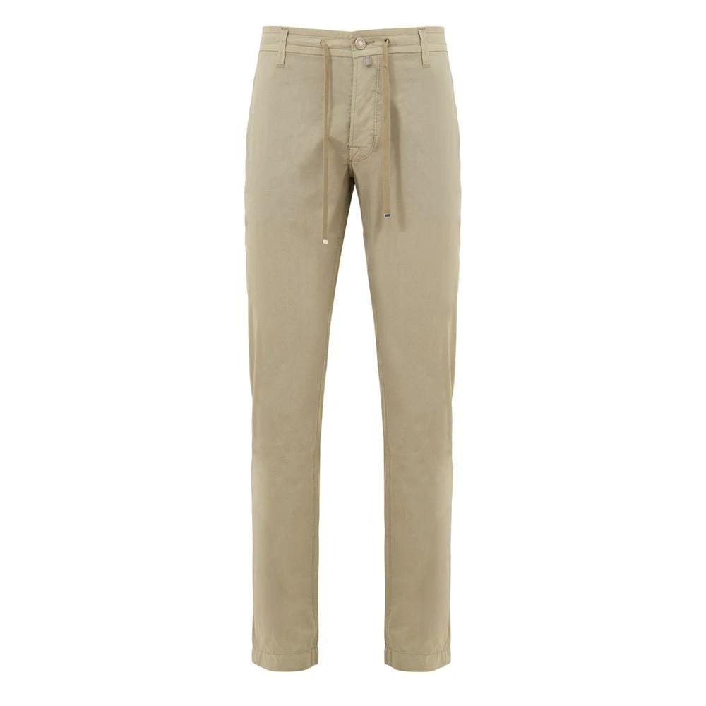 Jacob Cohen Beige Cotton Casual Pants by Jacob Cohen