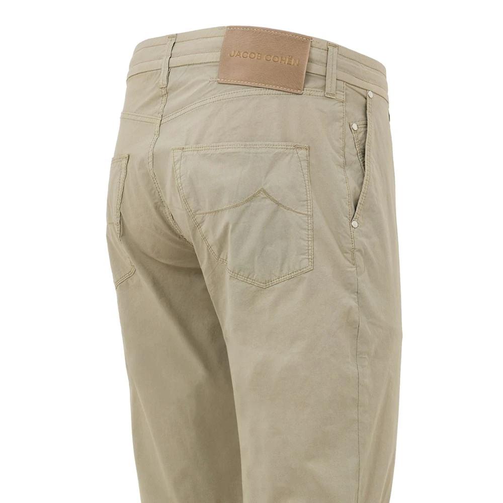 Jacob Cohen Beige Cotton Casual Pants by Jacob Cohen