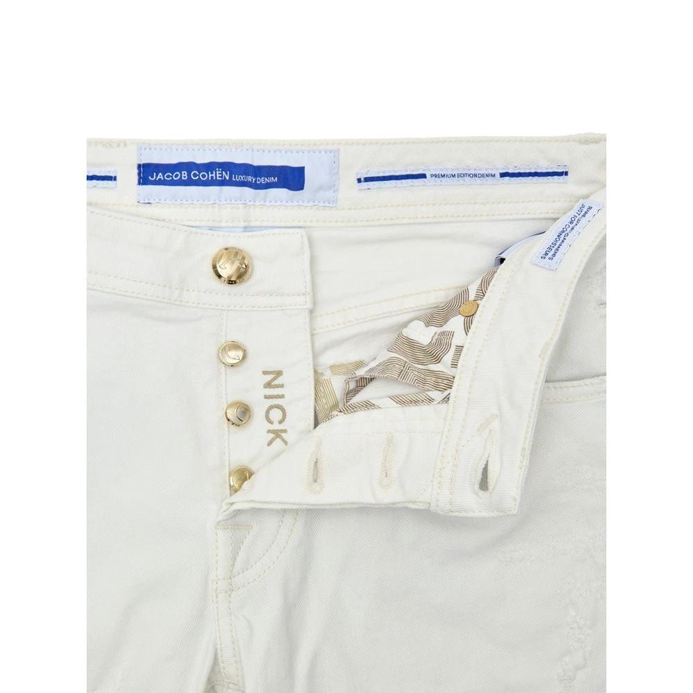 Jacob Cohen White Cotton Skinny Jeans by Jacob Cohen