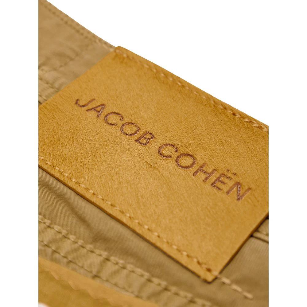 Jacob Cohen Yellow Cotton Skinny Pants by Jacob Cohen