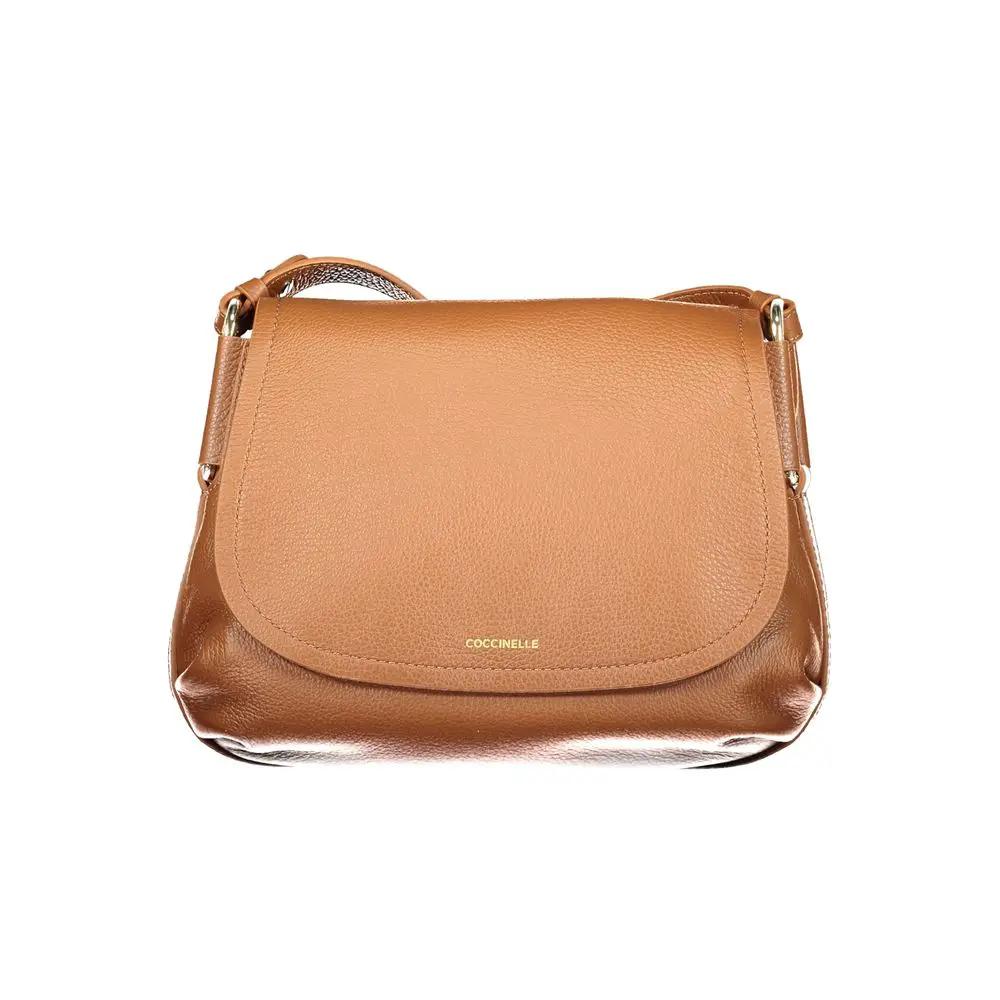Sac à main femme Coccinelle Marrone en cuir