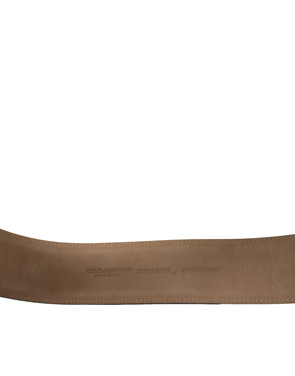 Dolce & Gabbana Black Leather Classic Metal Oval Buckle Belt by Dolce & Gabbana