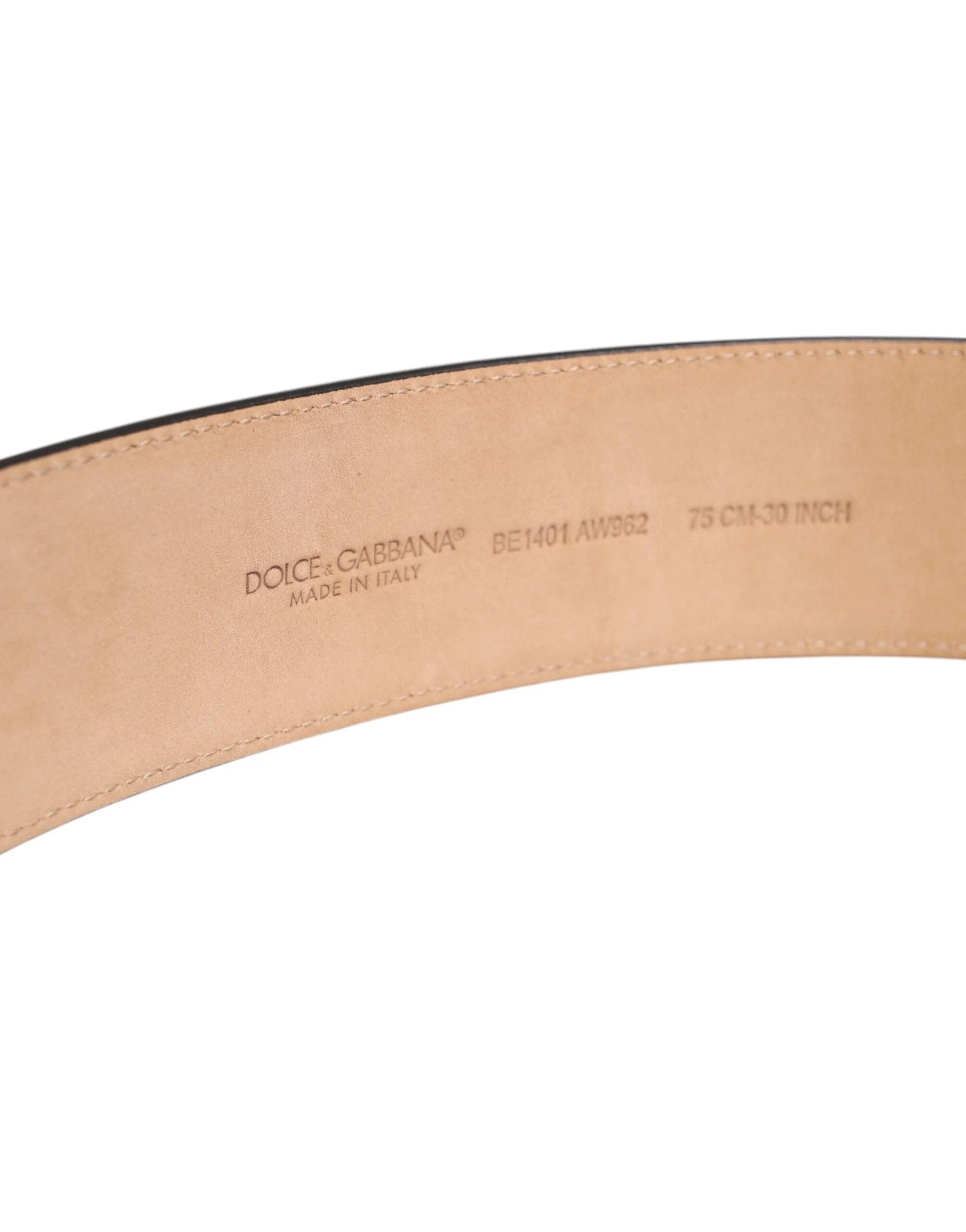 Dolce & Gabbana Brown Leather Classic Metal Oval Buckle Belt by Dolce & Gabbana