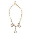 Dolce & Gabbana Gold Crystal Clock Pendant Statement Jewelry Necklace by Dolce & Gabbana