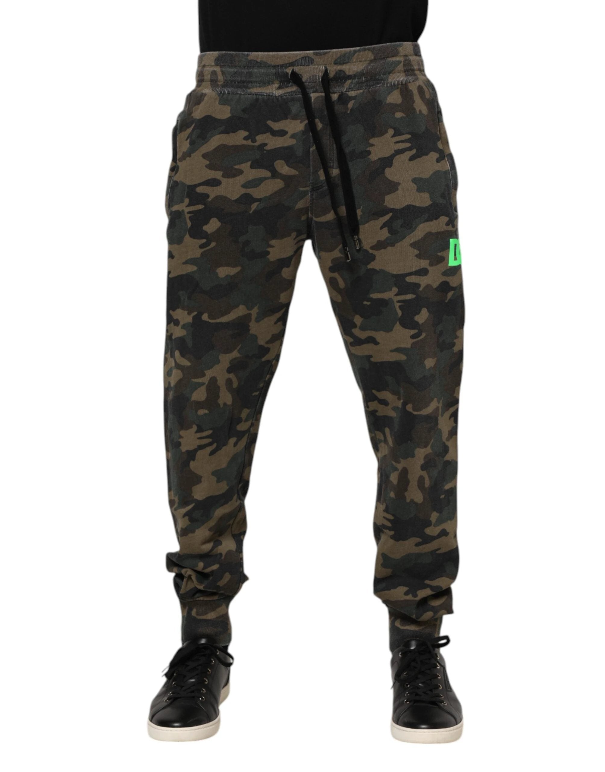 Dolce & Gabbana Multicolor Camouflage Cotton Men Jogger Pants by Dolce & Gabbana