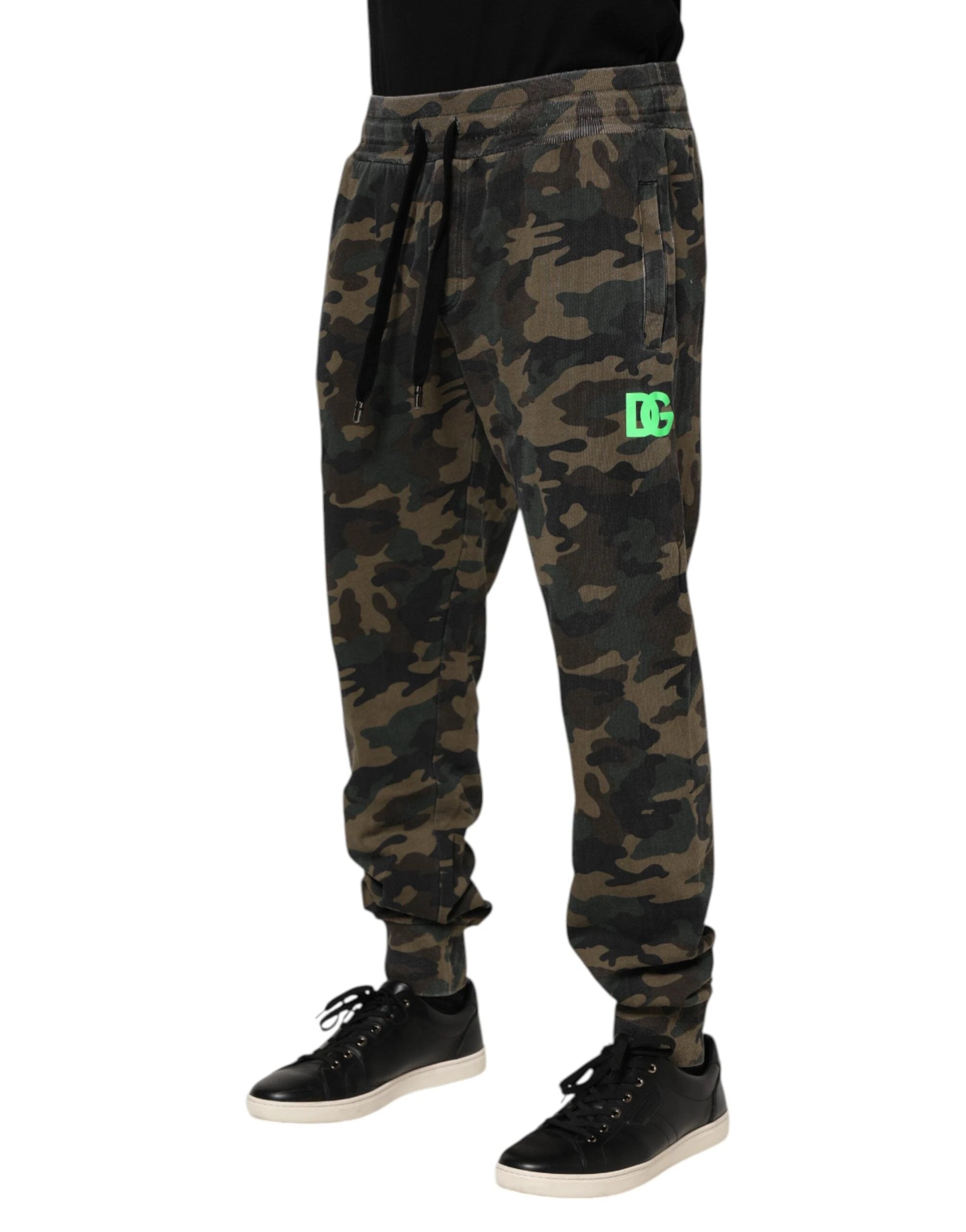Dolce & Gabbana Multicolor Camouflage Cotton Men Jogger Pants by Dolce & Gabbana