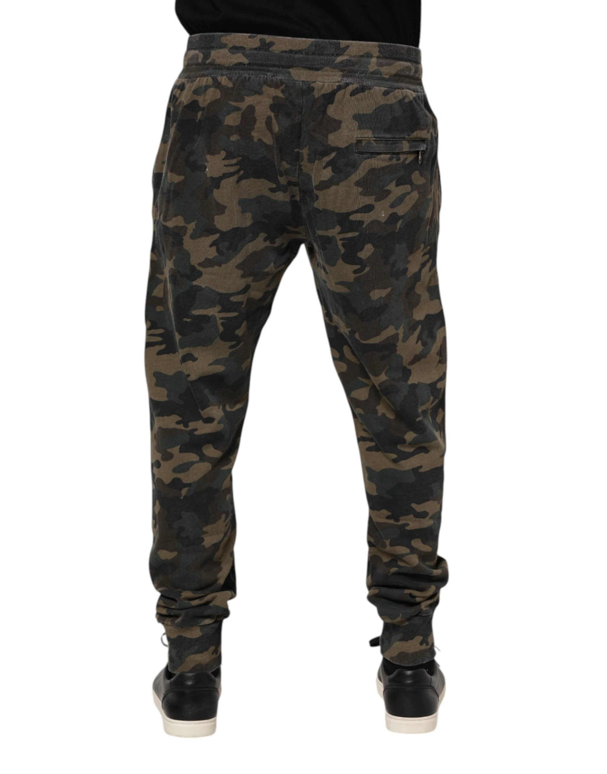 Dolce & Gabbana Multicolor Camouflage Cotton Men Jogger Pants by Dolce & Gabbana