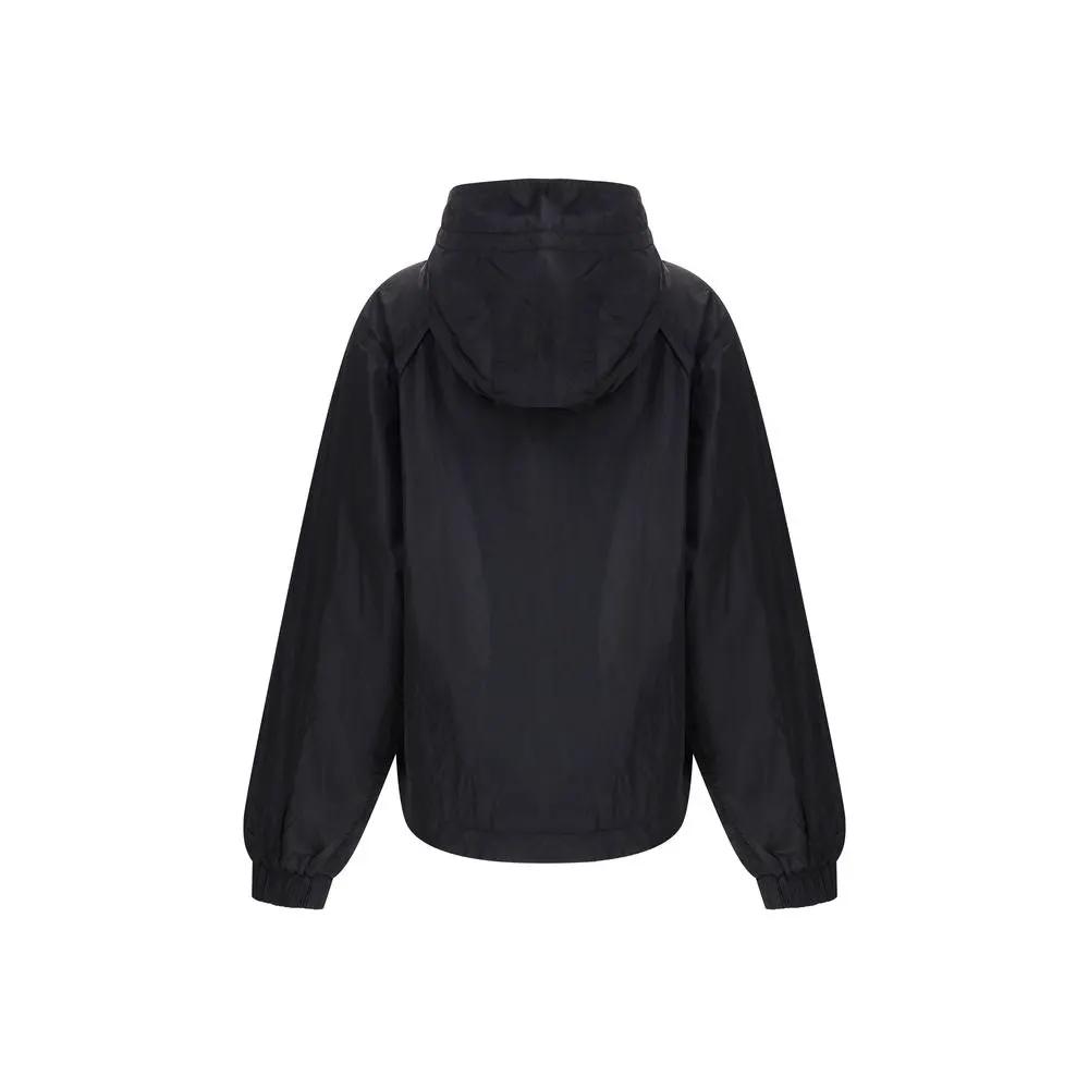 Ganni Black Nylon Shell Jacket