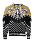 Dolce & Gabbana Multicolor Tradizione E Devotion Sweatshirt Sweater by Dolce & Gabbana