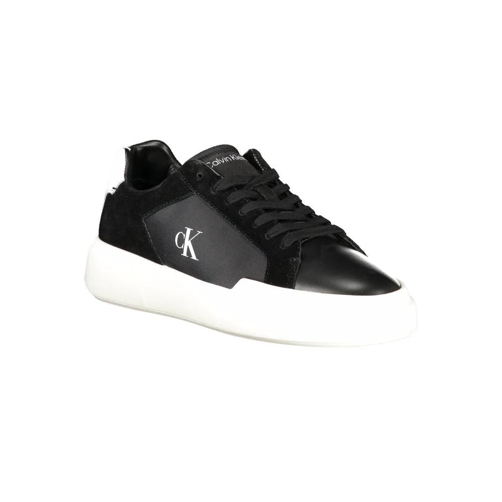 Calvin Klein Nero Leather Men Sneaker Calvin Klein