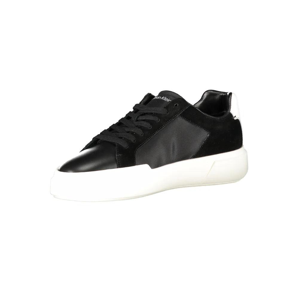 Calvin Klein Nero Leather Men Sneaker Calvin Klein