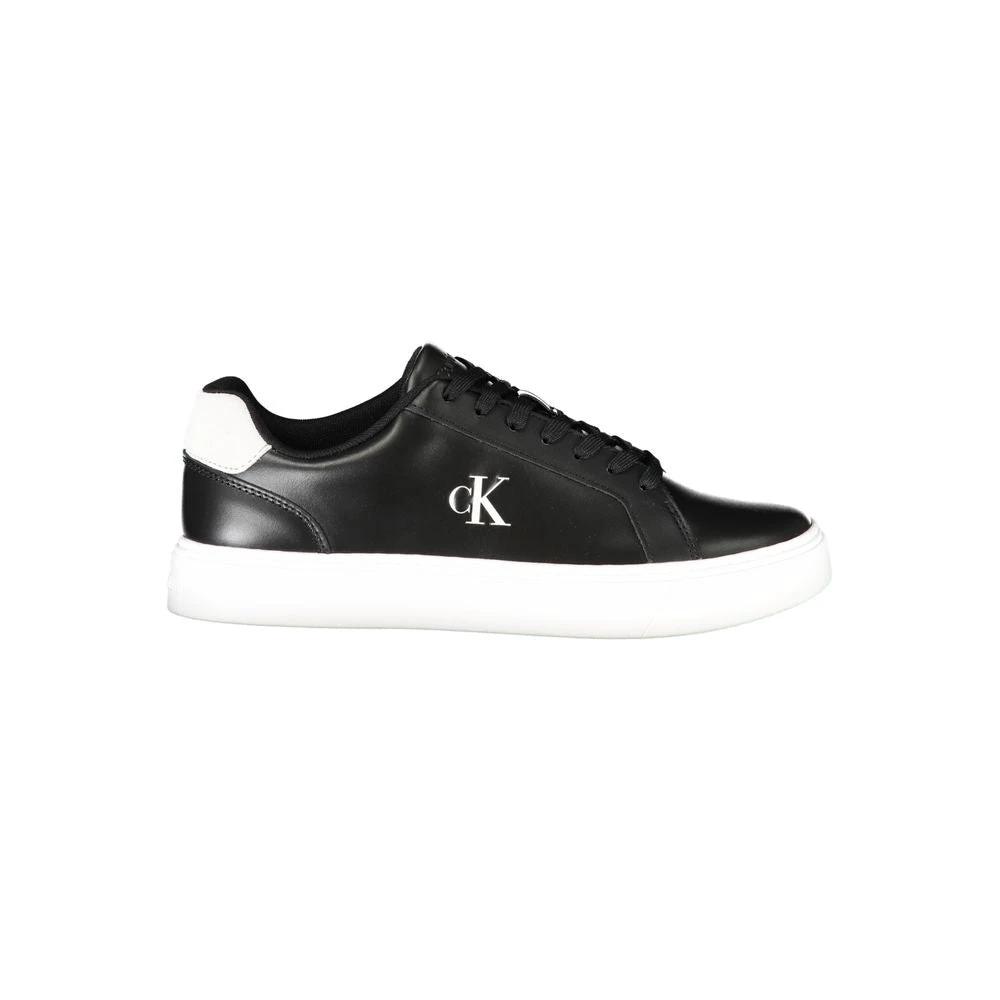 Calvin Klein Black Polyurethane Men Sneaker Calvin Klein