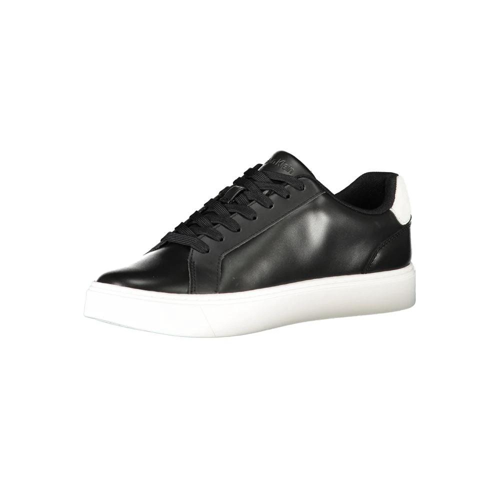 Calvin Klein Black Polyurethane Men Sneaker Calvin Klein