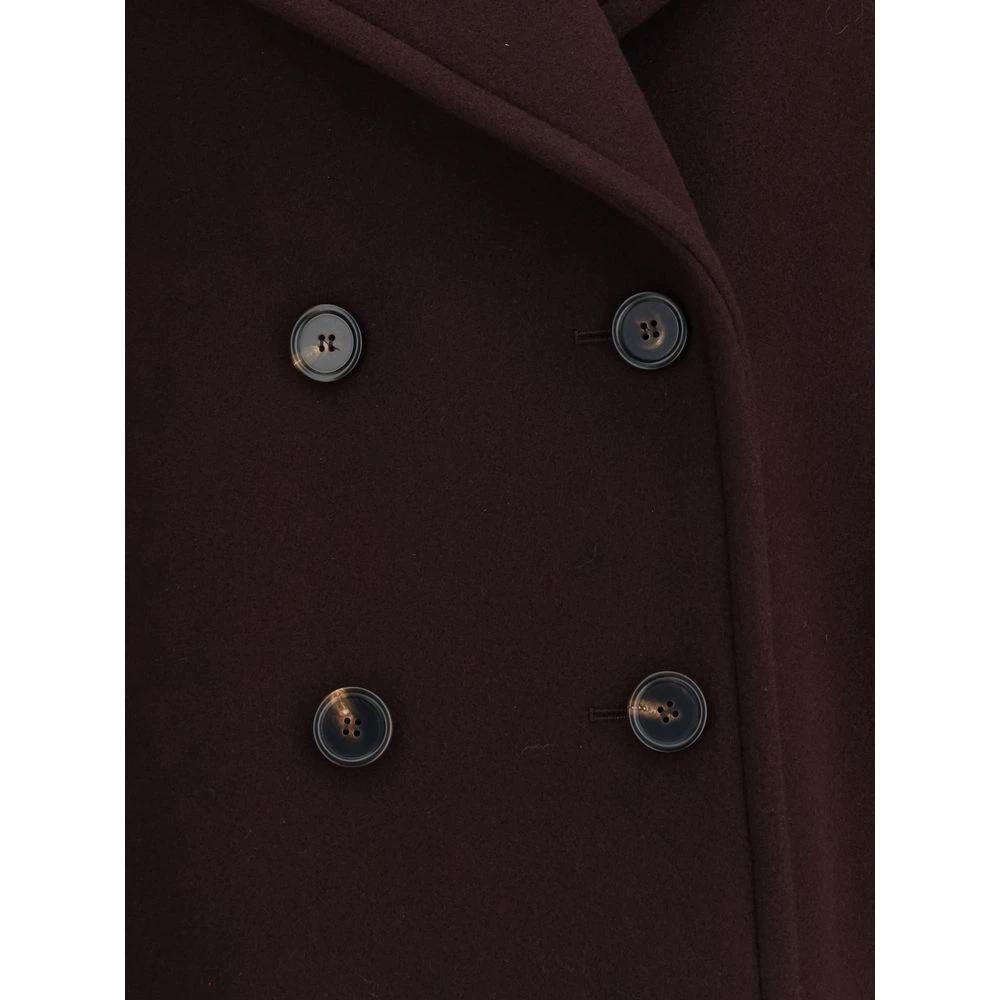 Chloé Bordeaux Fleece Wool Coat by Chloé