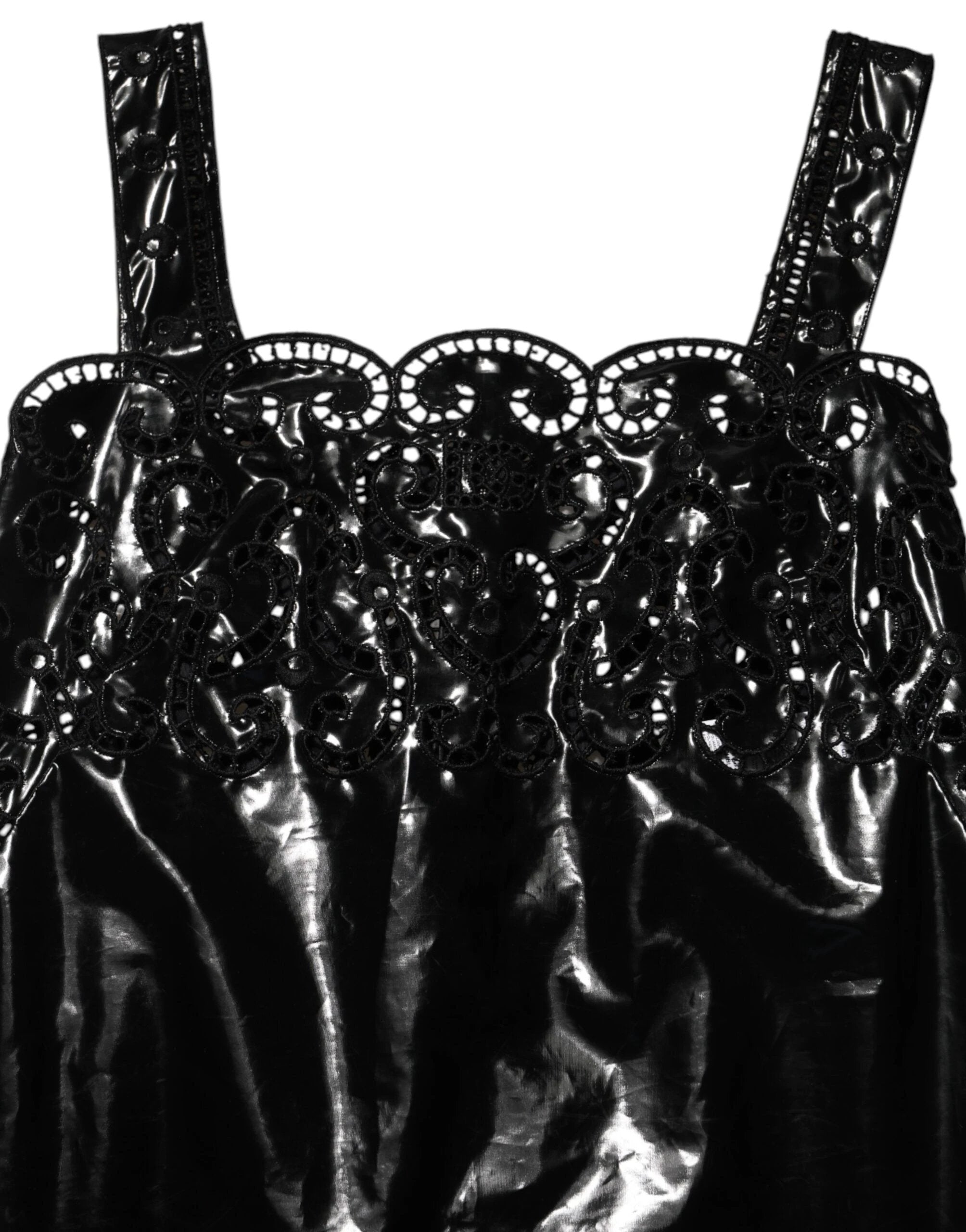 Dolce & Gabbana Black Cut Out A-line Sheath Mini Dress by Dolce & Gabbana