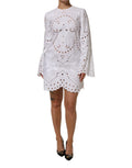 Dolce & Gabbana White Cut Out A-line Sheath Mini Dress by Dolce & Gabbana