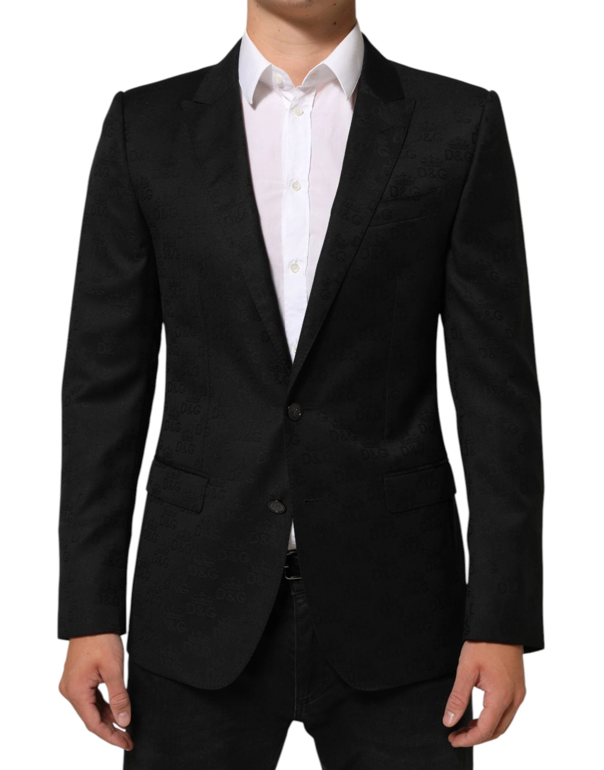 Dolce & Gabbana Black MARTINI 2 Buttons Suit Jacket Blazer by Dolce & Gabbana