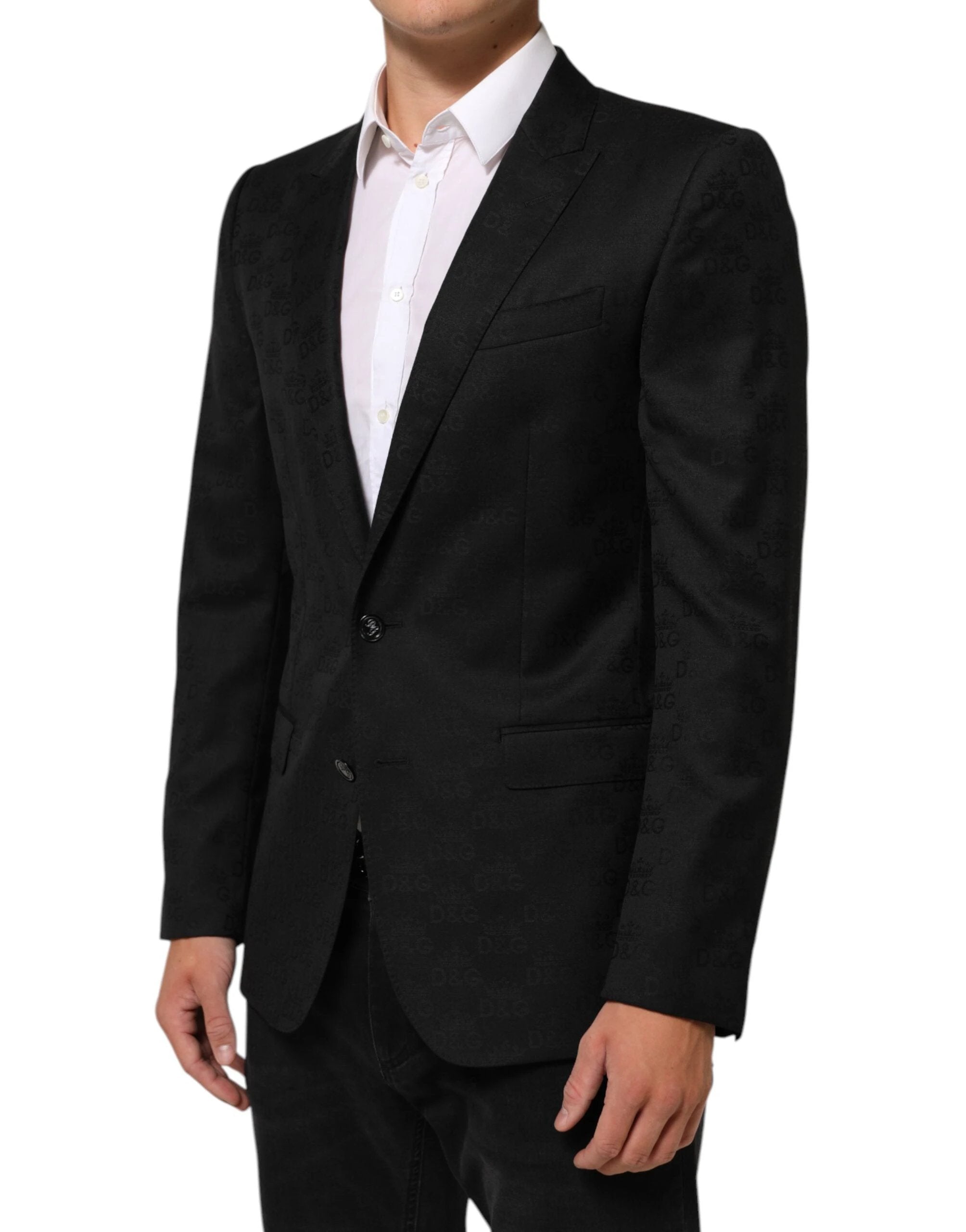 Dolce & Gabbana Black MARTINI 2 Buttons Suit Jacket Blazer by Dolce & Gabbana