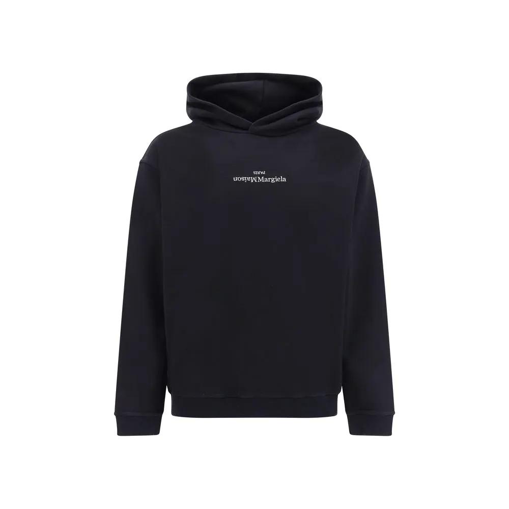 Sweat-shirt en coton noir Maison Margiela