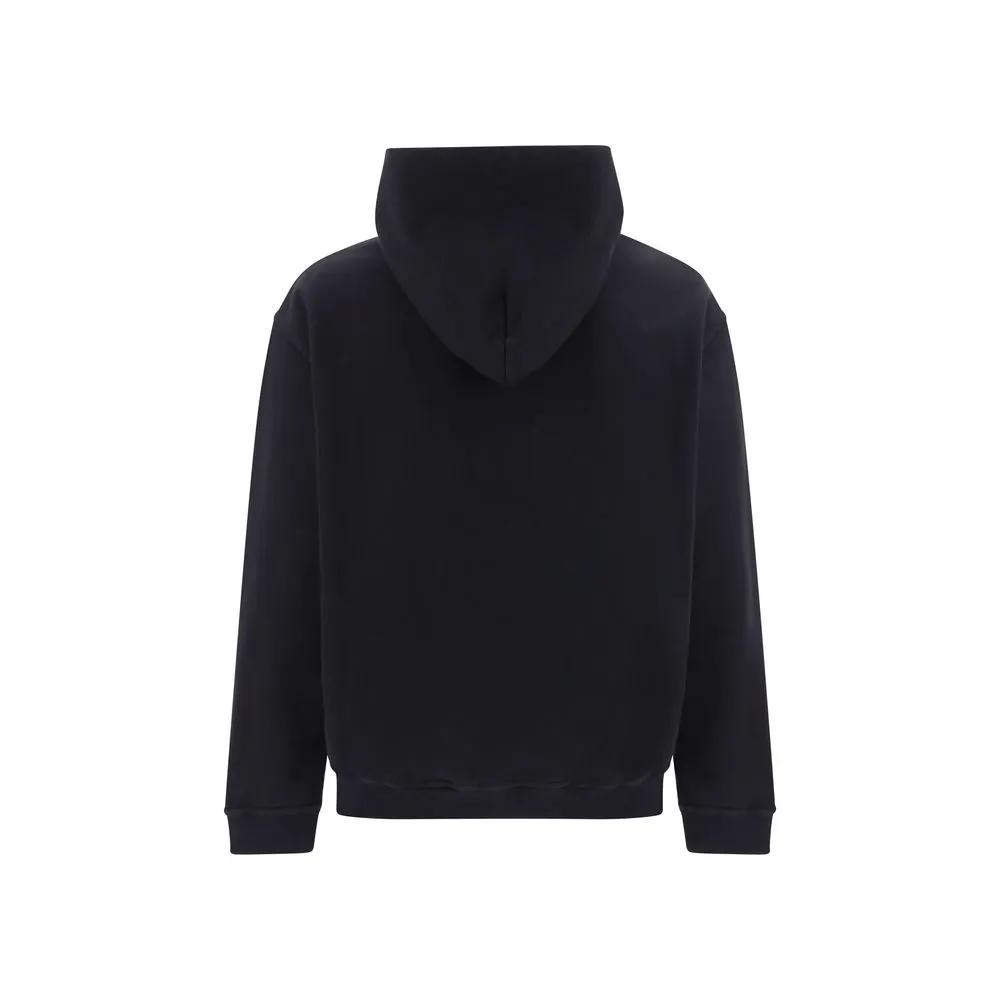 Sweat-shirt en coton noir Maison Margiela