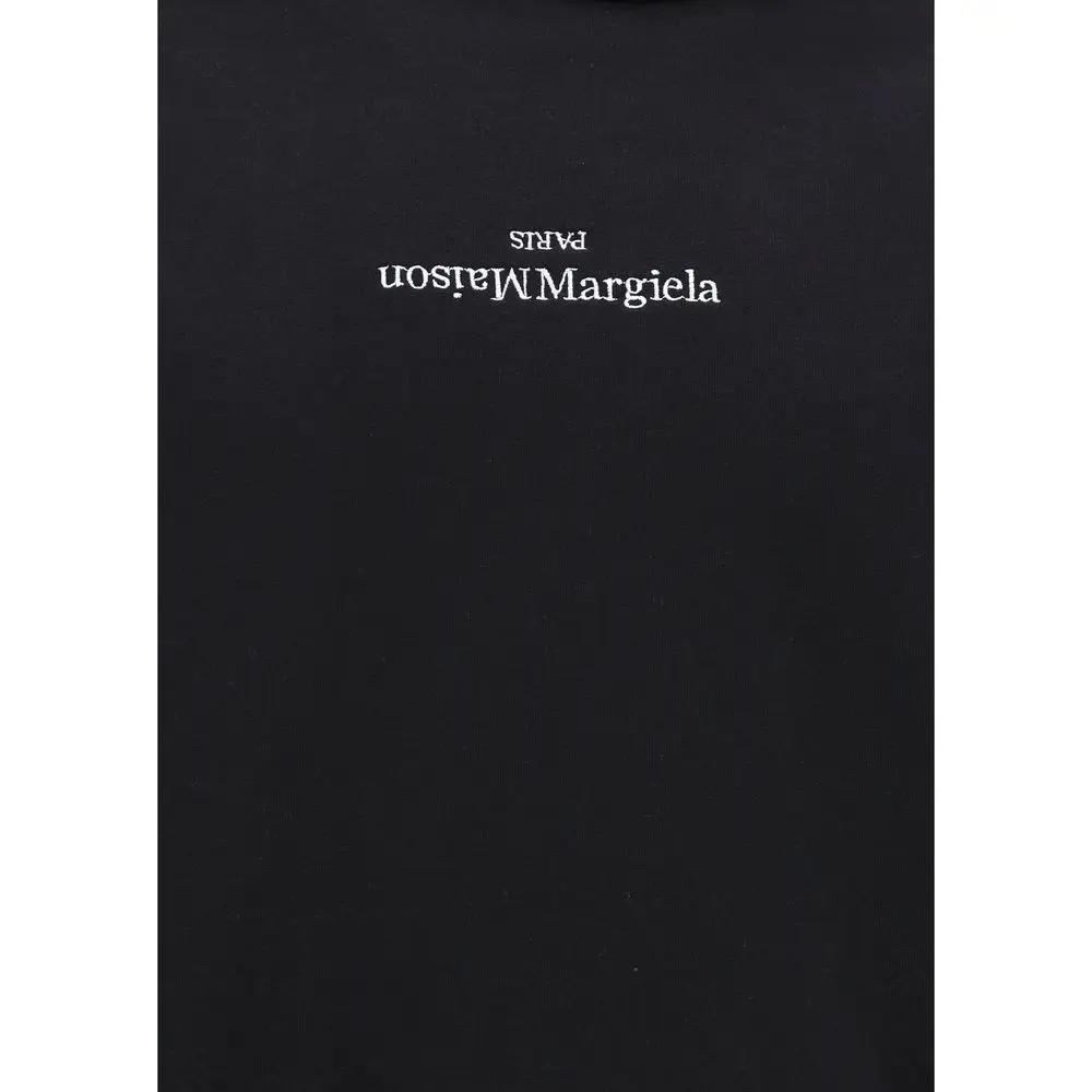Sweat-shirt en coton noir Maison Margiela