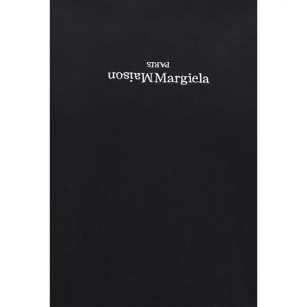Sweat-shirt en coton noir Maison Margiela