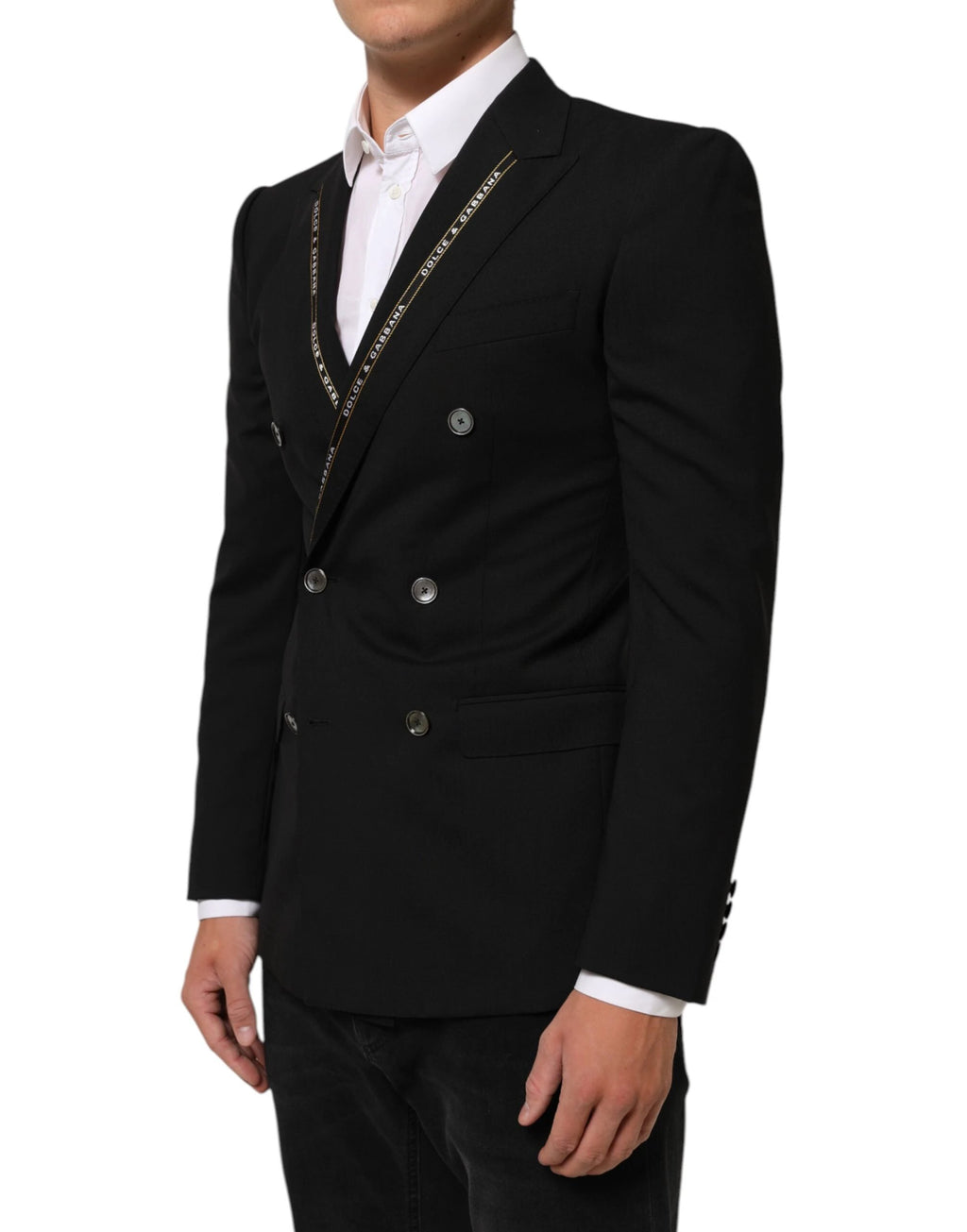 Dolce & Gabbana Black SICILIA Double Breasted Jacket Blazer by Dolce & Gabbana