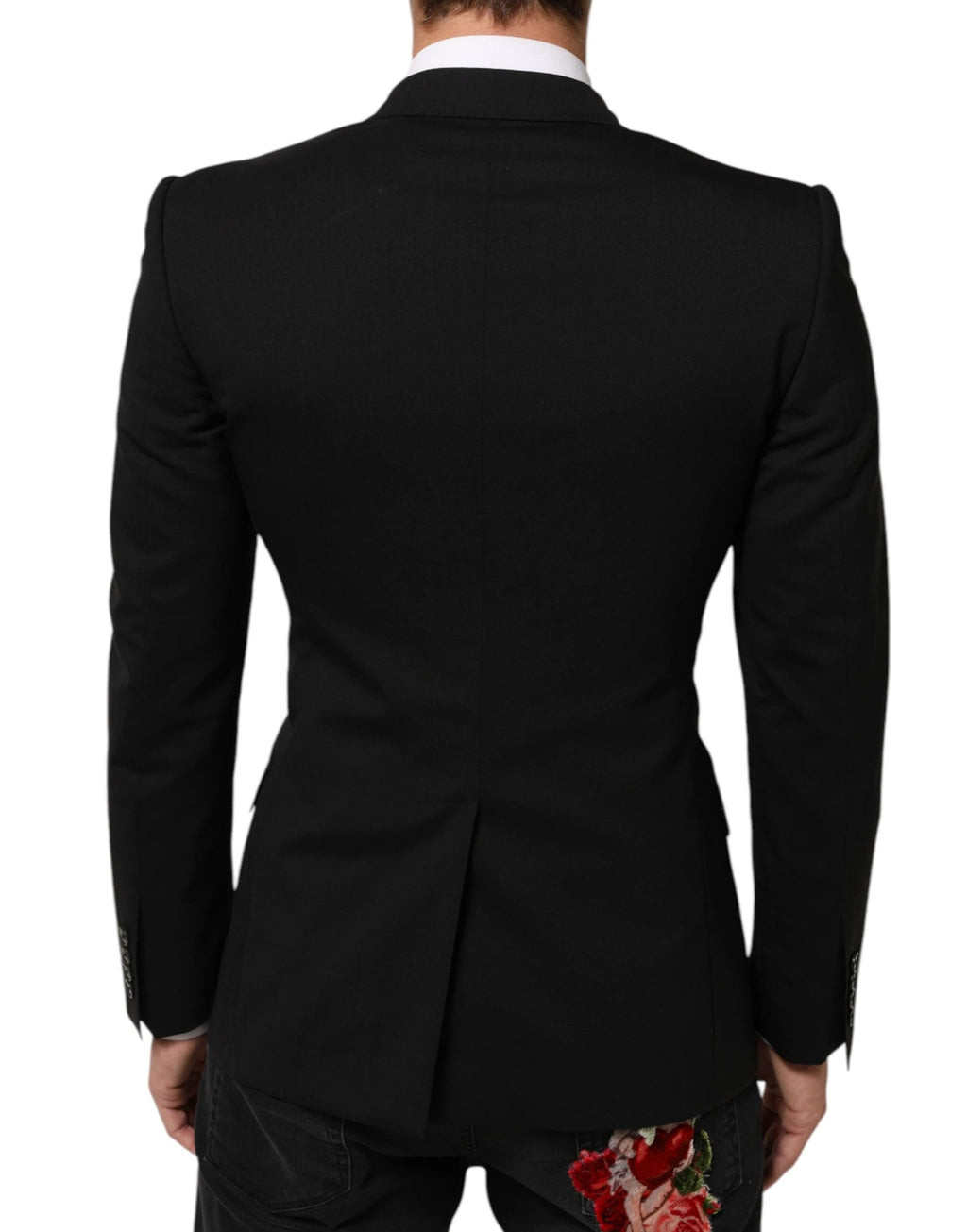 Dolce & Gabbana Black SICILIA Double Breasted Jacket Blazer by Dolce & Gabbana