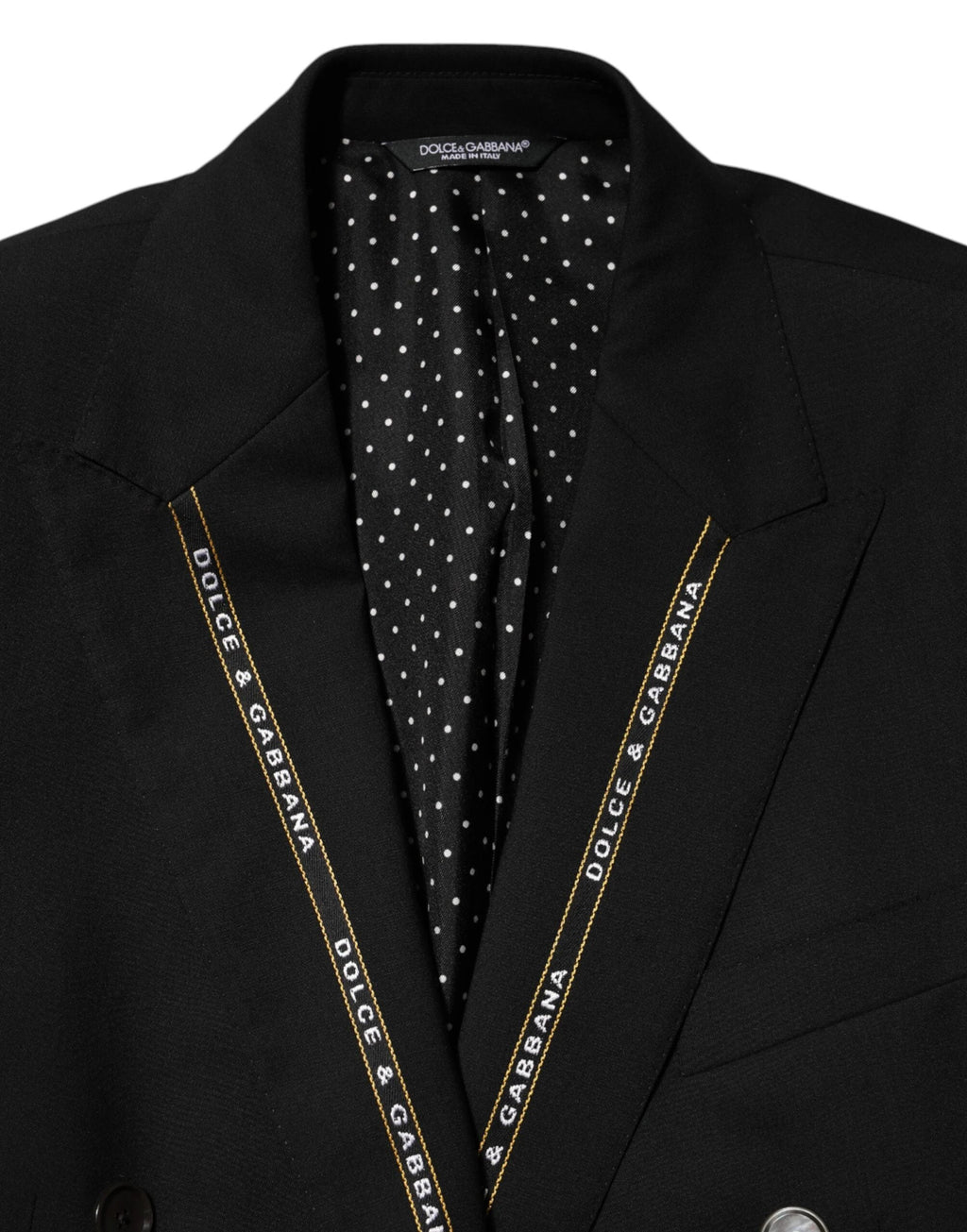 Dolce & Gabbana Black SICILIA Double Breasted Jacket Blazer by Dolce & Gabbana